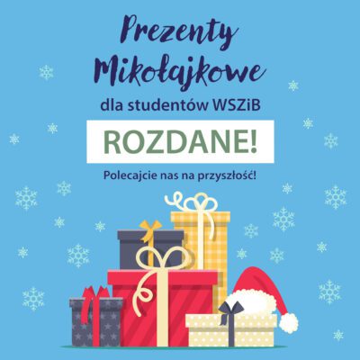 Prezenty MIKOŁAJKOWE dla studentów WSZiB!